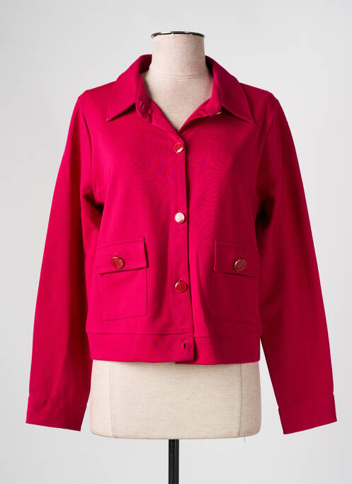 Veste casual poches rose AGATHE & LOUISE femme