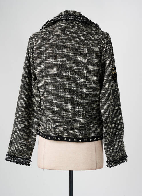 Veste casual col tailleur noir AGATHE & LOUISE femme