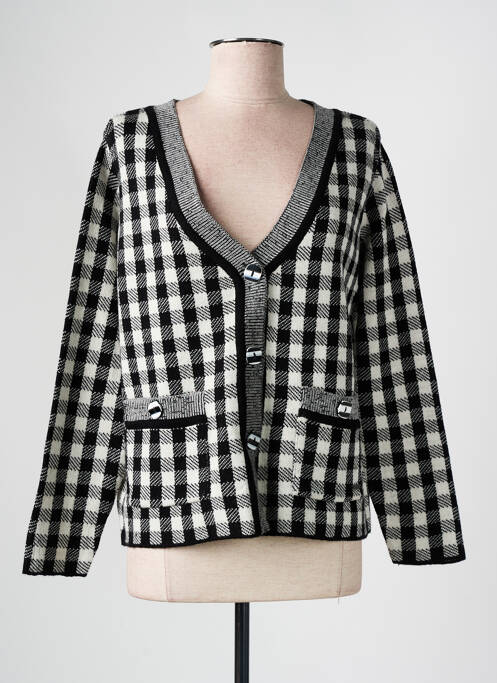 Gilet manches longues noir AGATHE & LOUISE pour femme