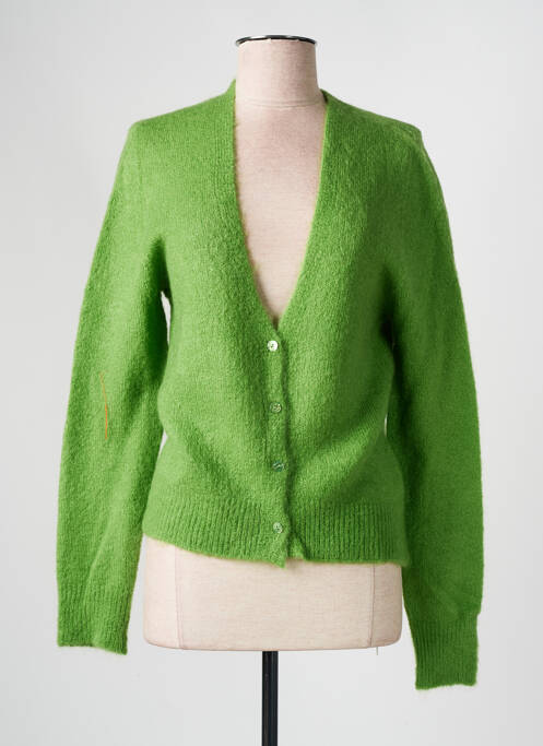 Gilet manches longues vert L'ATELIER D'ANNA pour femme