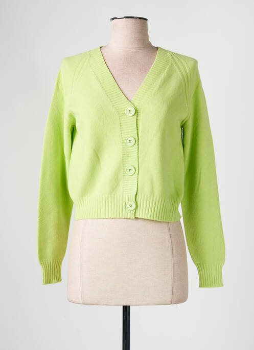 Gilet manches longues vert L'ATELIER D'ANNA pour femme