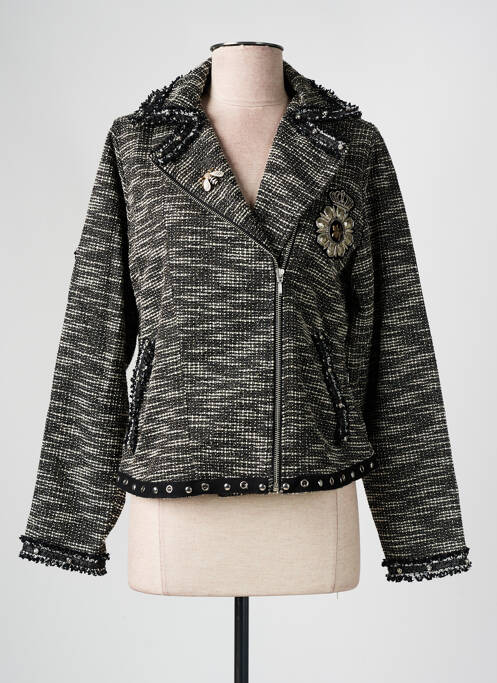 Veste casual noir AGATHE & LOUISE pour femme