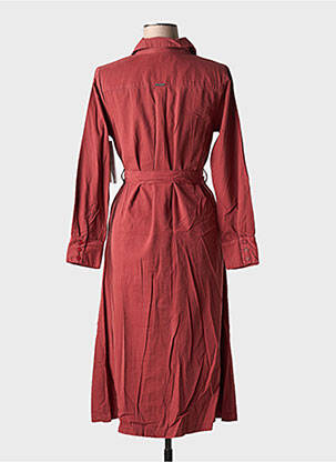 Robe mi-longue manches longues manches longues rouge AGATHE & LOUISE femme