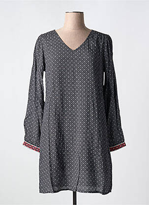 Robe courte manches longues manches longues noir AGATHE & LOUISE femme