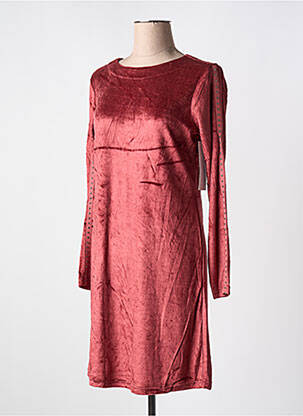 Robe mi-longue manches longues manches longues rouge AGATHE & LOUISE femme