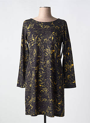 Robe courte manches longues manches longues vert AGATHE & LOUISE femme