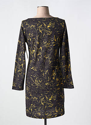 Robe courte manches longues manches longues vert AGATHE & LOUISE femme