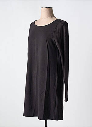 Robe mi-longue manches longues manches longues noir AGATHE & LOUISE femme
