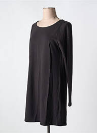 Robe mi-longue manches longues manches longues noir AGATHE & LOUISE femme