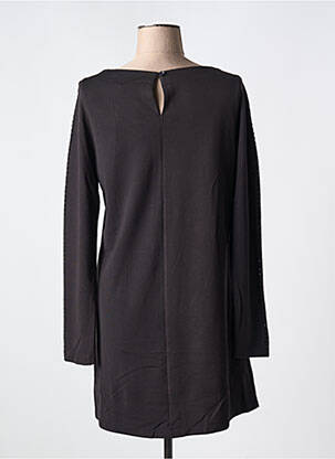 Robe mi-longue manches longues manches longues noir AGATHE & LOUISE femme