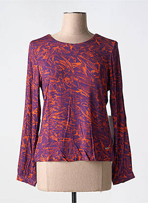 T-shirt manches longues manches longues violet AGATHE & LOUISE femme