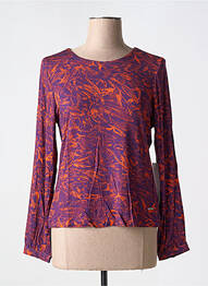 T-shirt manches longues manches longues violet AGATHE & LOUISE femme