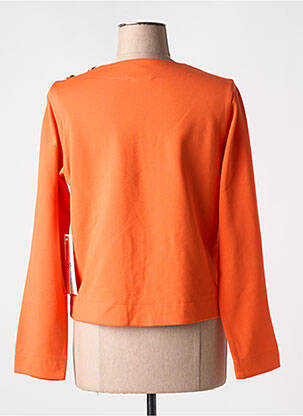 Pull coupe droite manches longues orange AGATHE & LOUISE femme
