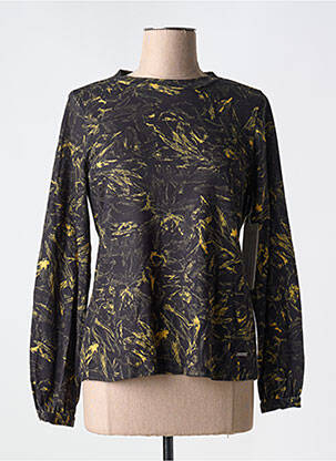 Pull coupe cintrée manches longues vert AGATHE & LOUISE femme