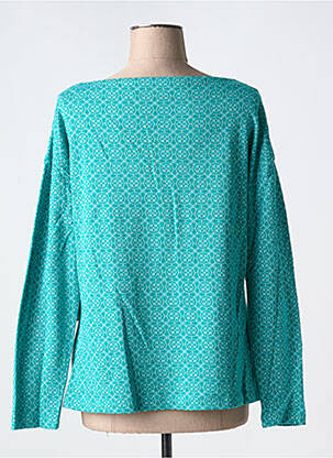 Pull coupe droite manches longues vert AGATHE & LOUISE femme