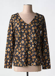 Pull coupe cintrée manches longues noir AGATHE & LOUISE femme