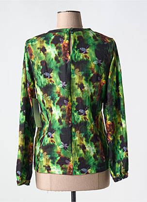 Pull coupe droite manches longues vert AGATHE & LOUISE femme