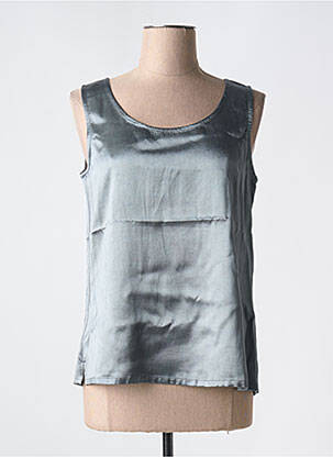 Top sans manche sans manche gris AGATHE & LOUISE femme