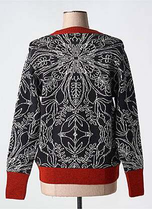 Pull resserrée sur le bas manches longues noir AGATHE & LOUISE femme