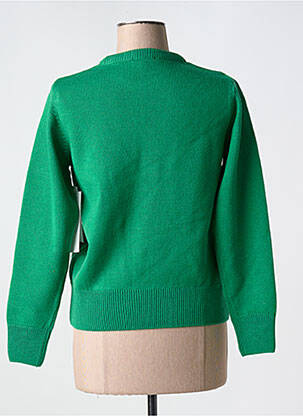 Pull coupe droite manches longues vert AGATHE & LOUISE femme