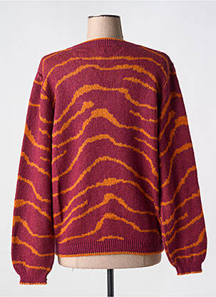Pull col v manches longues rouge L'ATELIER D'ANNA femme