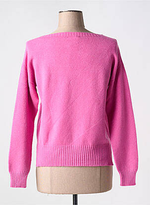 Pull coupe cintrée manches longues rose L'ATELIER D'ANNA femme