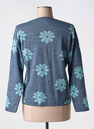 Pull coupe cintrée manches longues bleu L'ATELIER D'ANNA femme