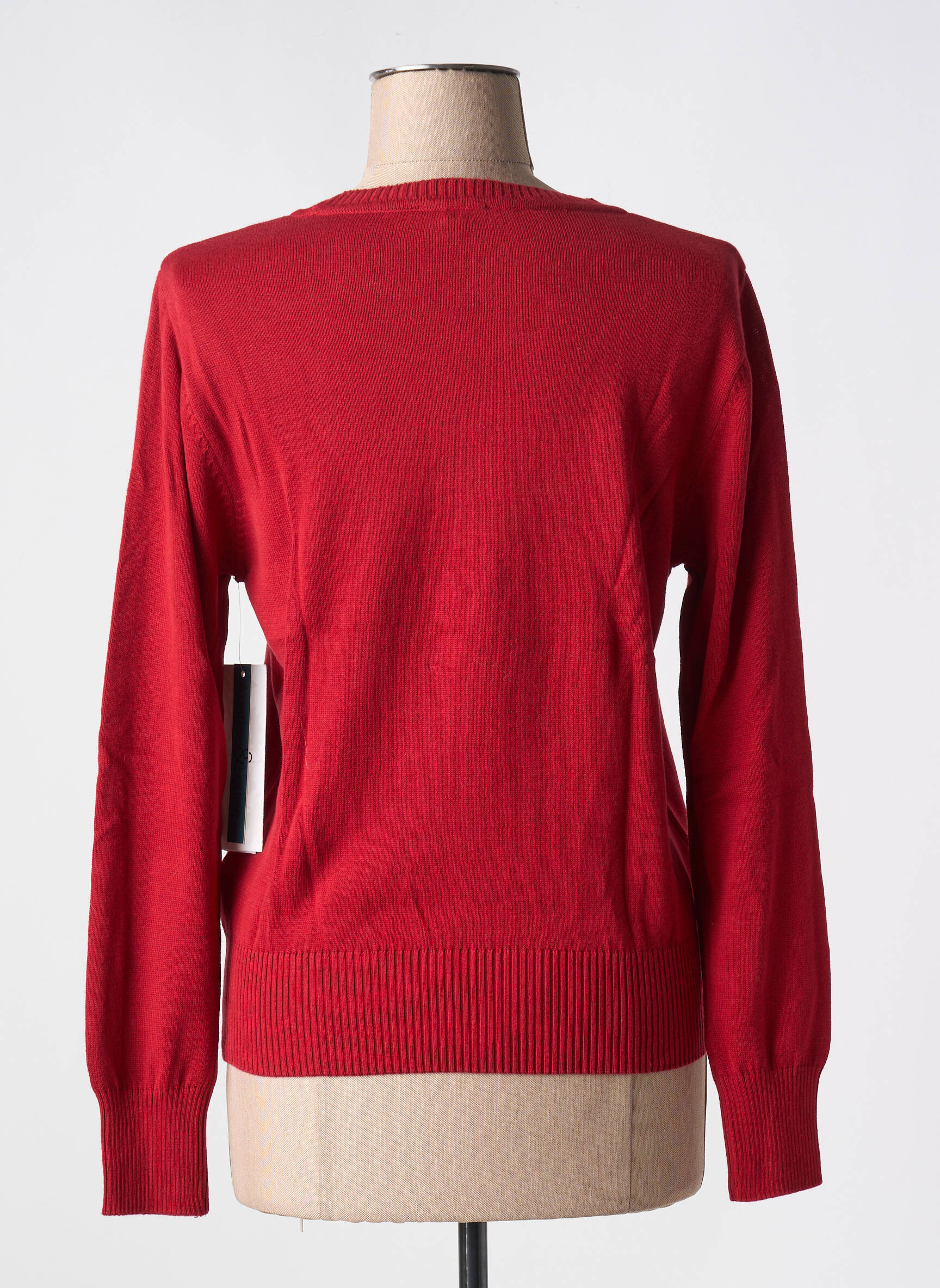 Pull Col Rond Rouge Agathe Louise Femme 2644509-rouge0 Modz
