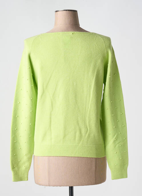 Pull coupe cintrée manches longues vert L'ATELIER D'ANNA femme