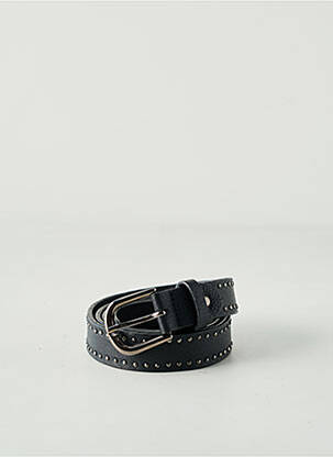 Ceinture effet matière satinée noir YAYA femme