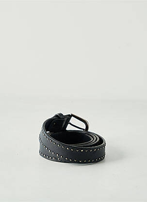 Ceinture effet matière satinée noir YAYA femme