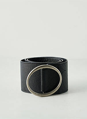 Ceinture effet matière satinée noir YAYA femme
