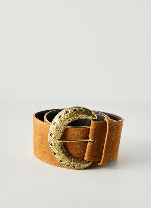 Ceinture coutures renforcées marron LA PETITE ETOILE femme