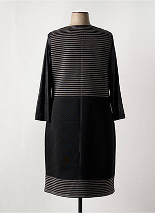 Robe mi-longue manches longues manches longues noir MERI & ESCA femme