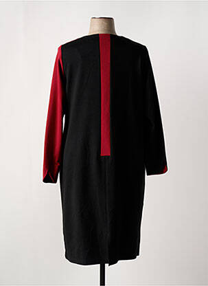 Robe mi-longue manches longues manches longues rouge FRANCE RIVOIRE femme
