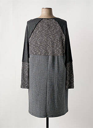Robe mi-longue manches longues manches longues gris FRED SABATIER femme
