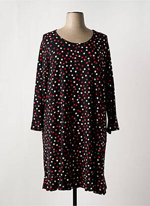 Robe mi-longue manches longues manches longues noir APRICO femme