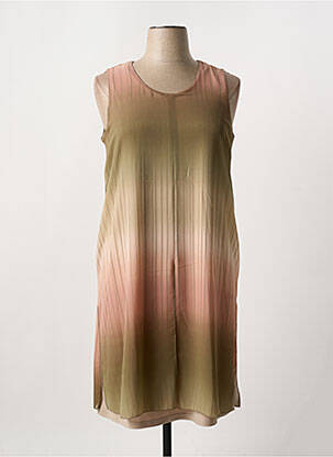 Robe mi-longue coupe fluide sans manche rose MERI & ESCA femme