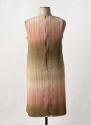 Robe mi-longue coupe fluide sans manche rose MERI & ESCA femme