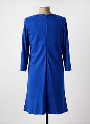 Robe mi-longue manches 3/4 manches 3/4 bleu DIVAS femme