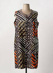 Robe mi-longue marron FRANCE RIVOIRE pour femme seconde vue
