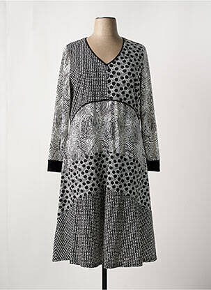 Robe mi-longue noir ALICE ET BARNABE pour femme