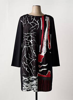 Robe mi-longue noir EVALINKA pour femme