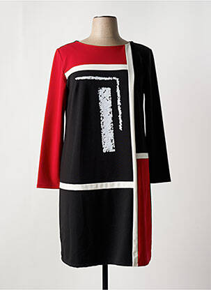 Robe mi-longue noir EVALINKA pour femme