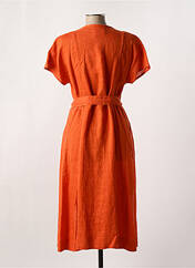Robe mi-longue orange ZYGA pour femme seconde vue