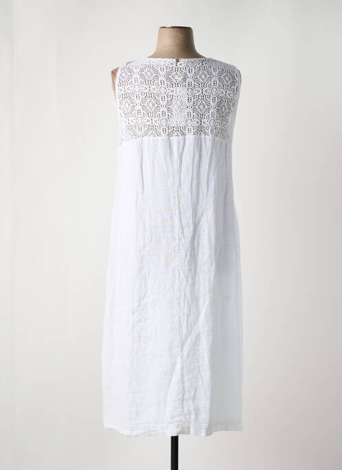 Robe mi-longue blanc FRED SABATIER pour femme