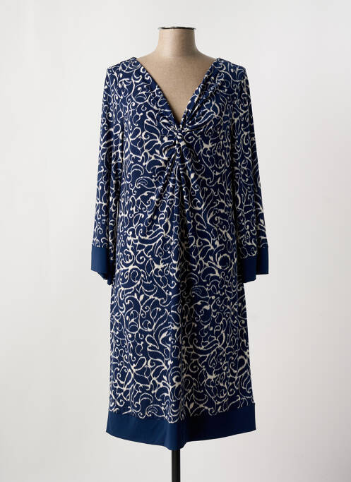 Robe mi-longue bleu ELENA MIRO pour femme