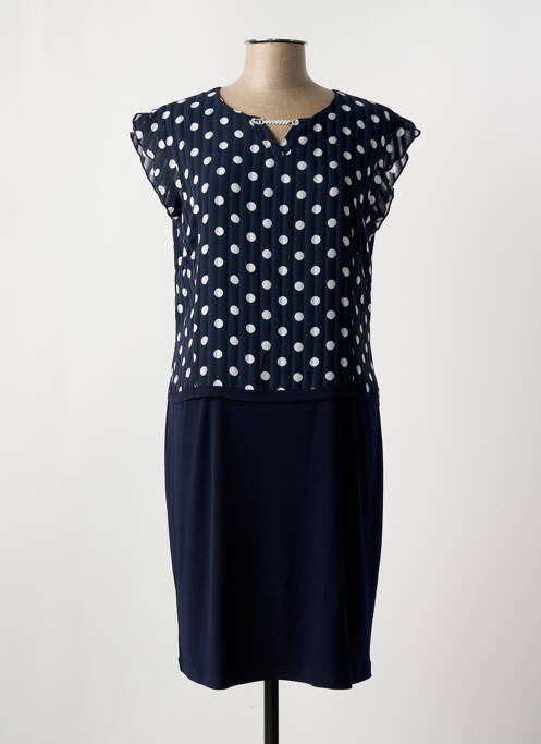 Robe mi-longue bleu FRANCE RIVOIRE pour femme