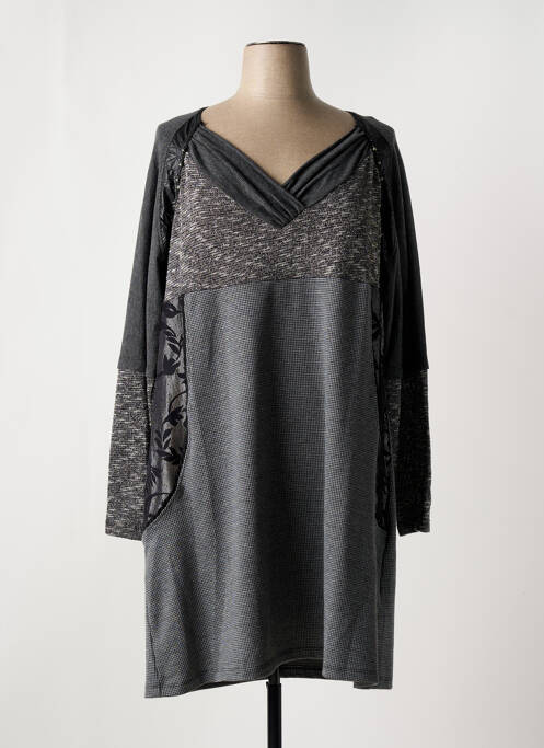 Robe mi-longue gris FRED SABATIER pour femme