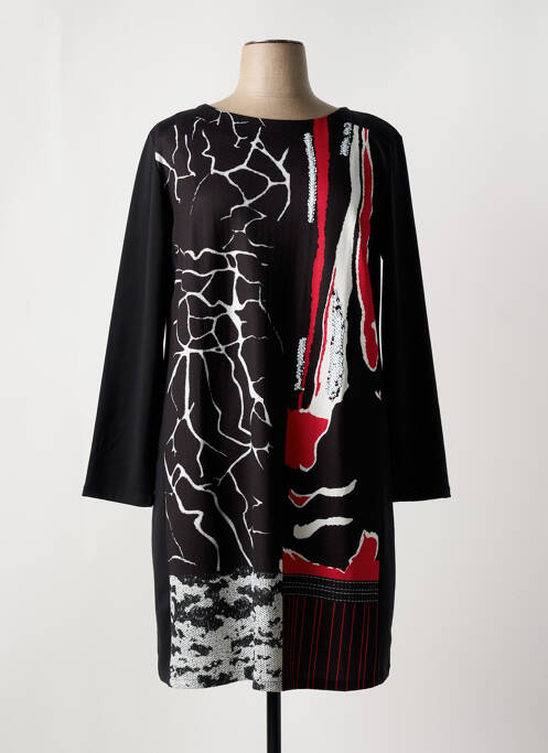 Robe mi-longue noir EVALINKA pour femme